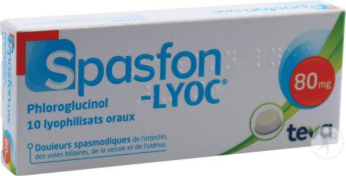 Spasfon Lyoc Douleurs Spasmodiques 80mg Phloroglucinol 10 Lyophilisats Oraux