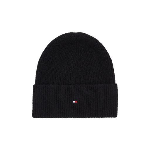 Tommy Hilfiger Essential Flag Beanie, Black