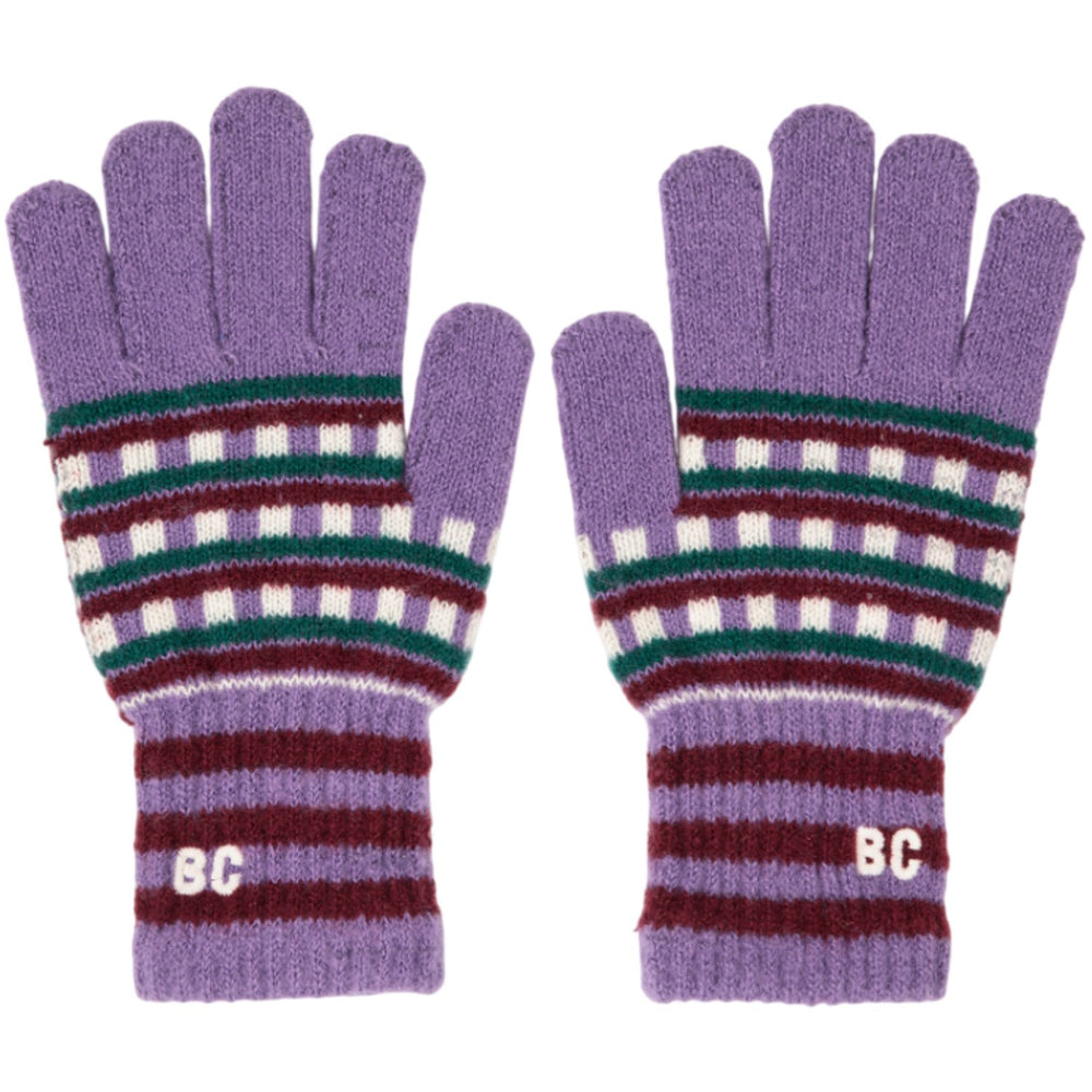 Køb Bobo Choses Purple Jacquard Long Handsker
