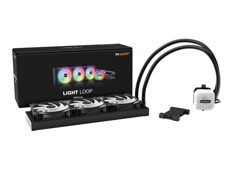 be quiet! Wasserkühlung Light Loop 360mm Schwarz Leisutngsvoller und leiser Wasserkühler mit drei Lüfter