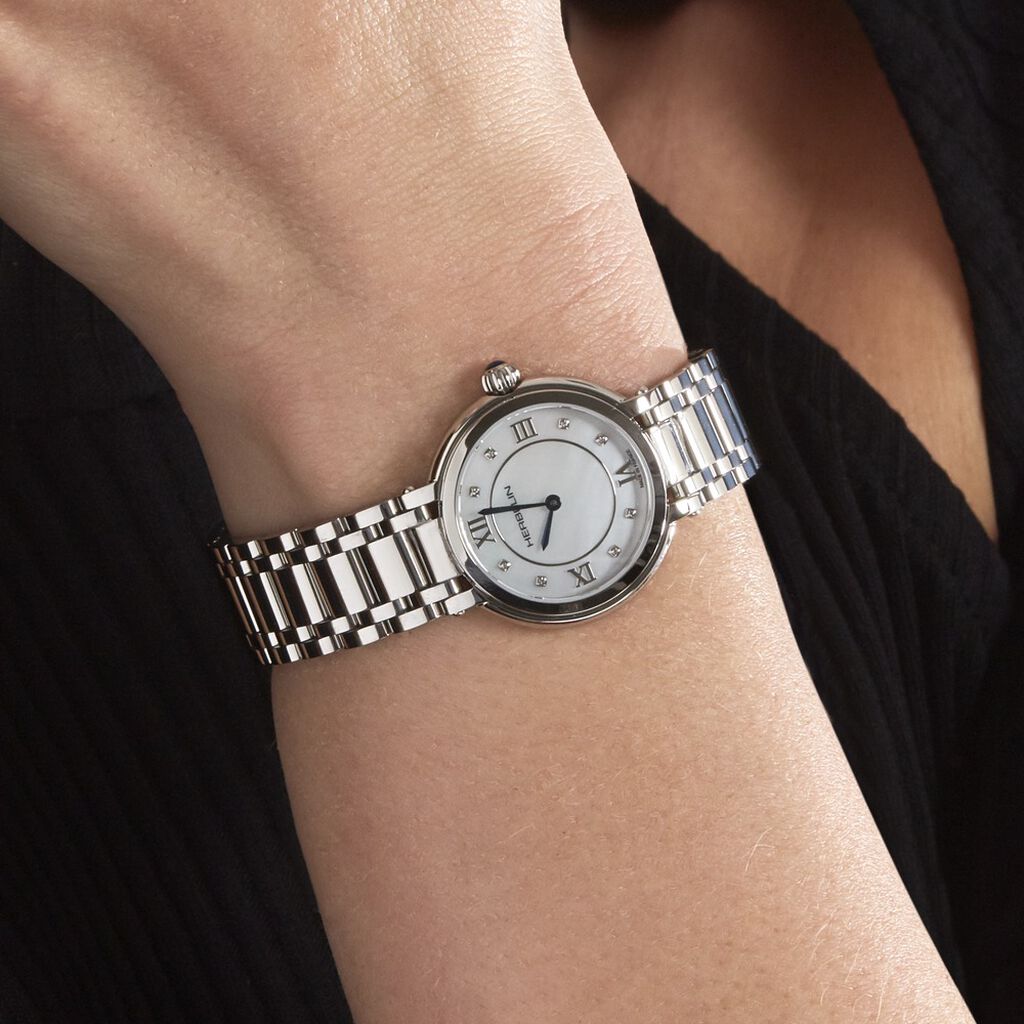 Montre Herbelin Galet Nacre Blanche