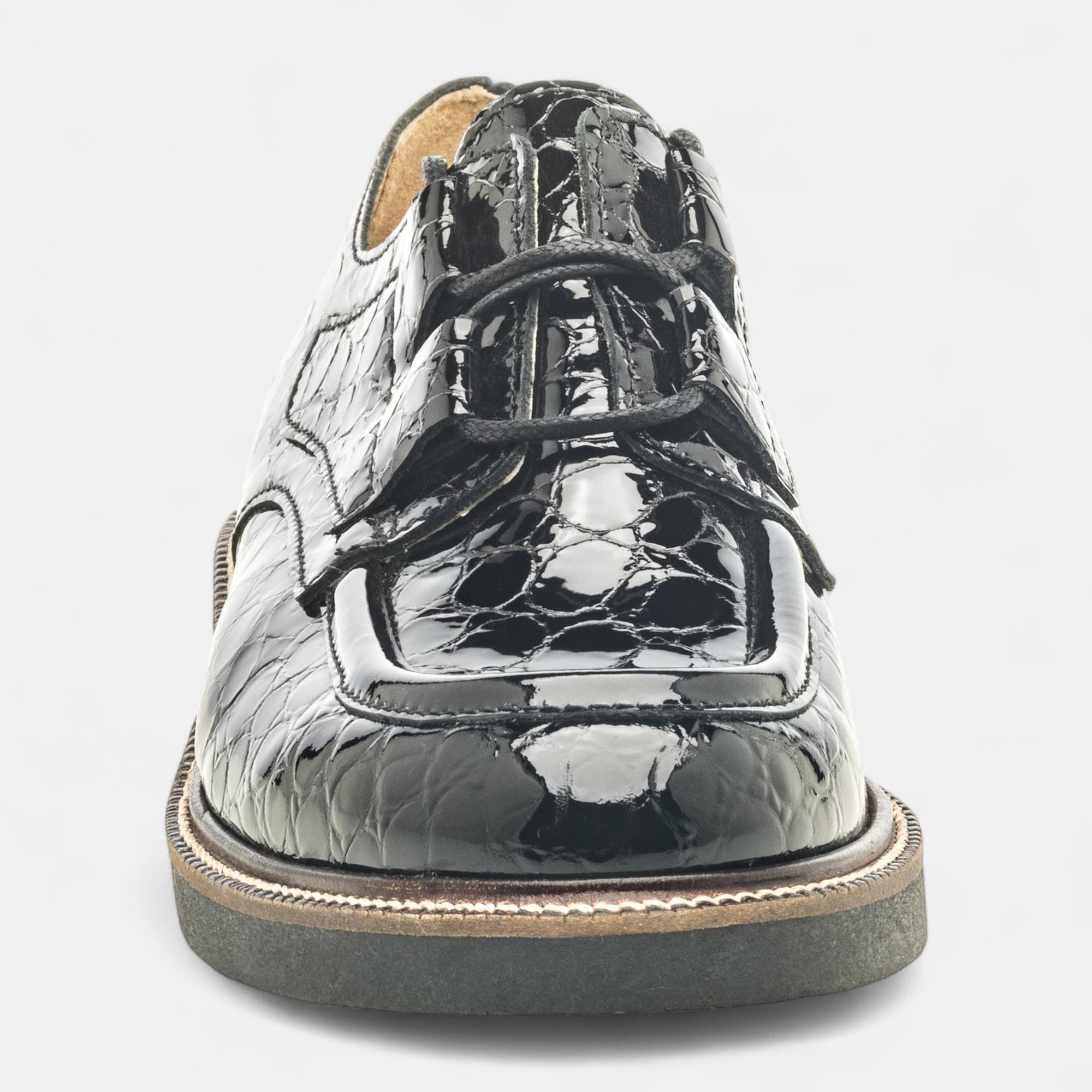 Derbies Femme en cuir noir