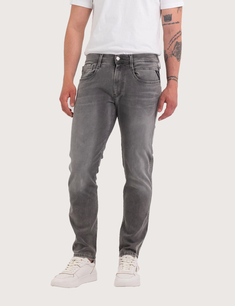 REPLAY JEAN HOMME SLIM ANBASS GRIS MEDIUM 07B