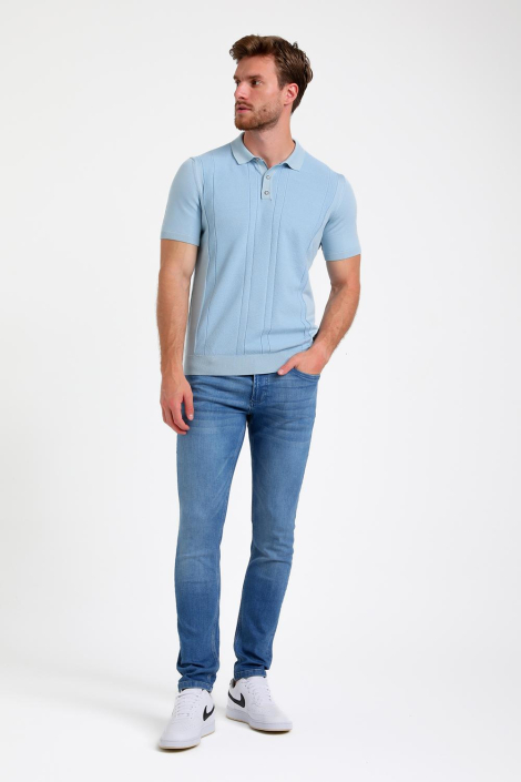 Gabbiano blauwe heren polo