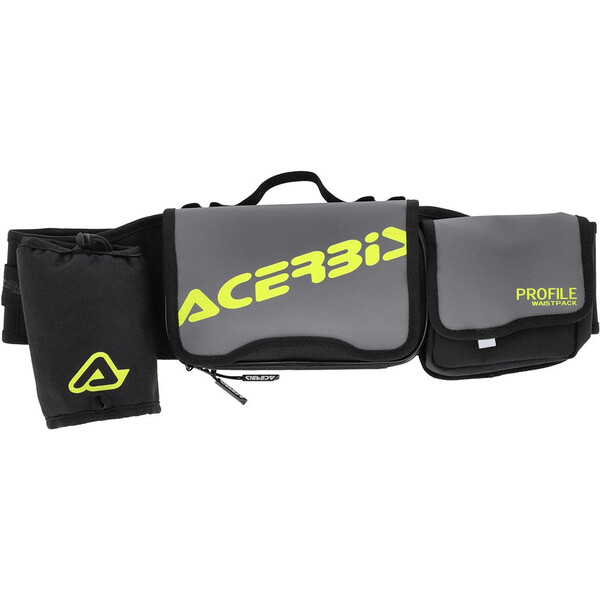 Acerbis - Sacoche banane Profile Logo Noir / Gris / Jaune