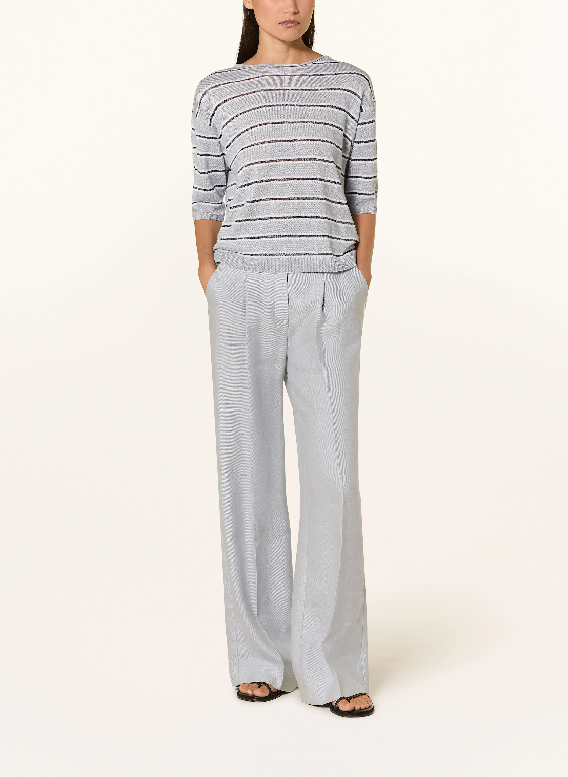 LUISA CERANO Strickshirt aus Leinen