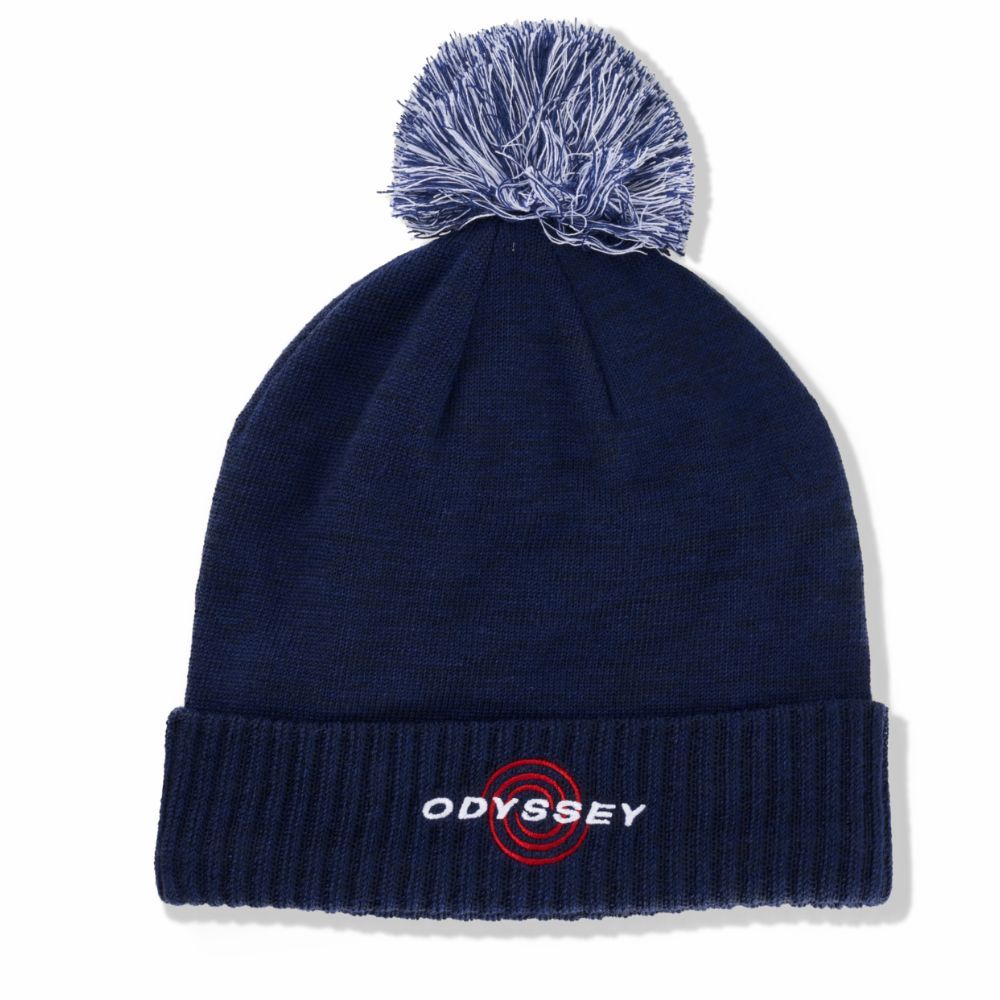 PomPom Beanie Navy