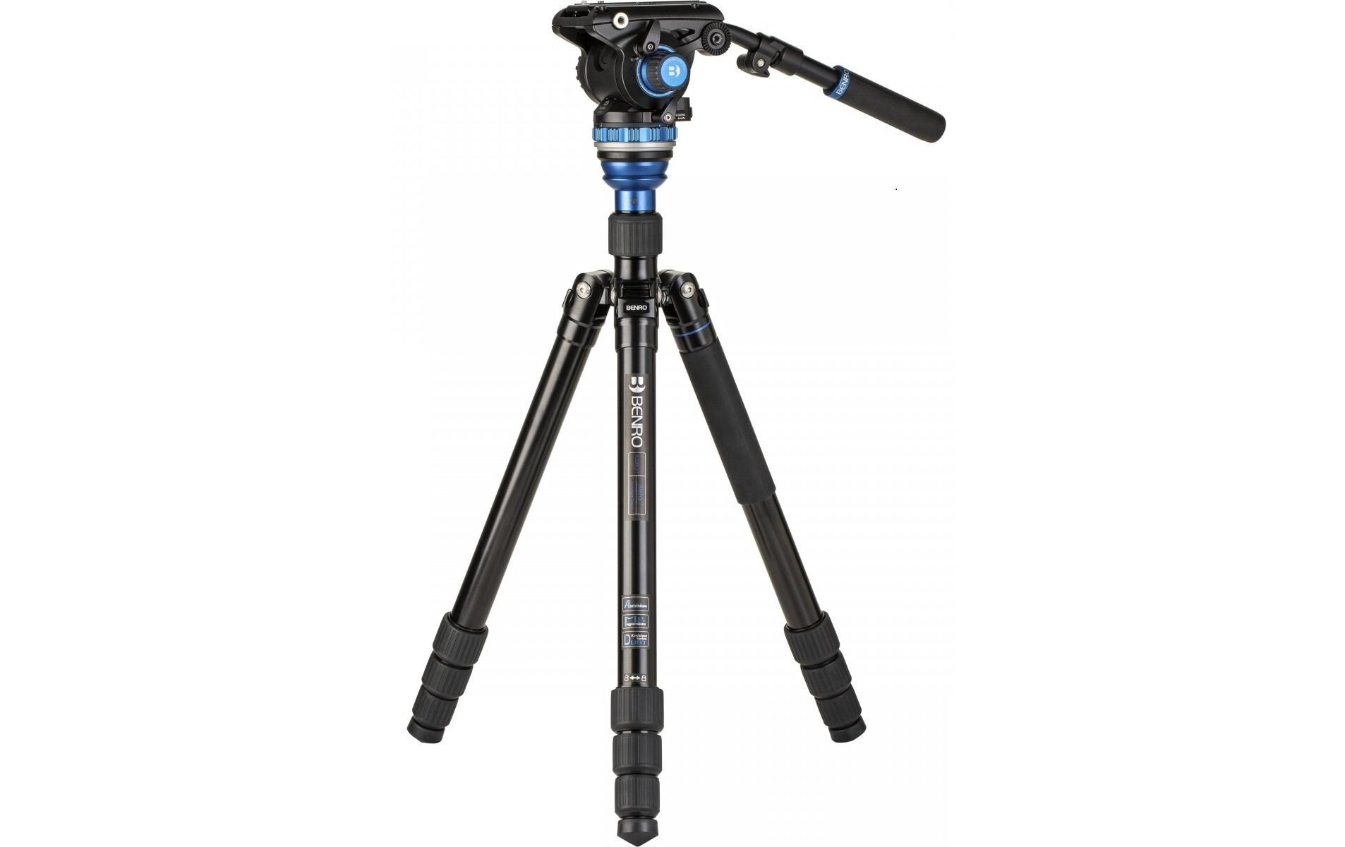 Videostativ Kit A3883TS6PRO Aero<br>Videostativ-Kit mit Kopf, Schnellwechselplatte, Schwenkarm und Tragetasche