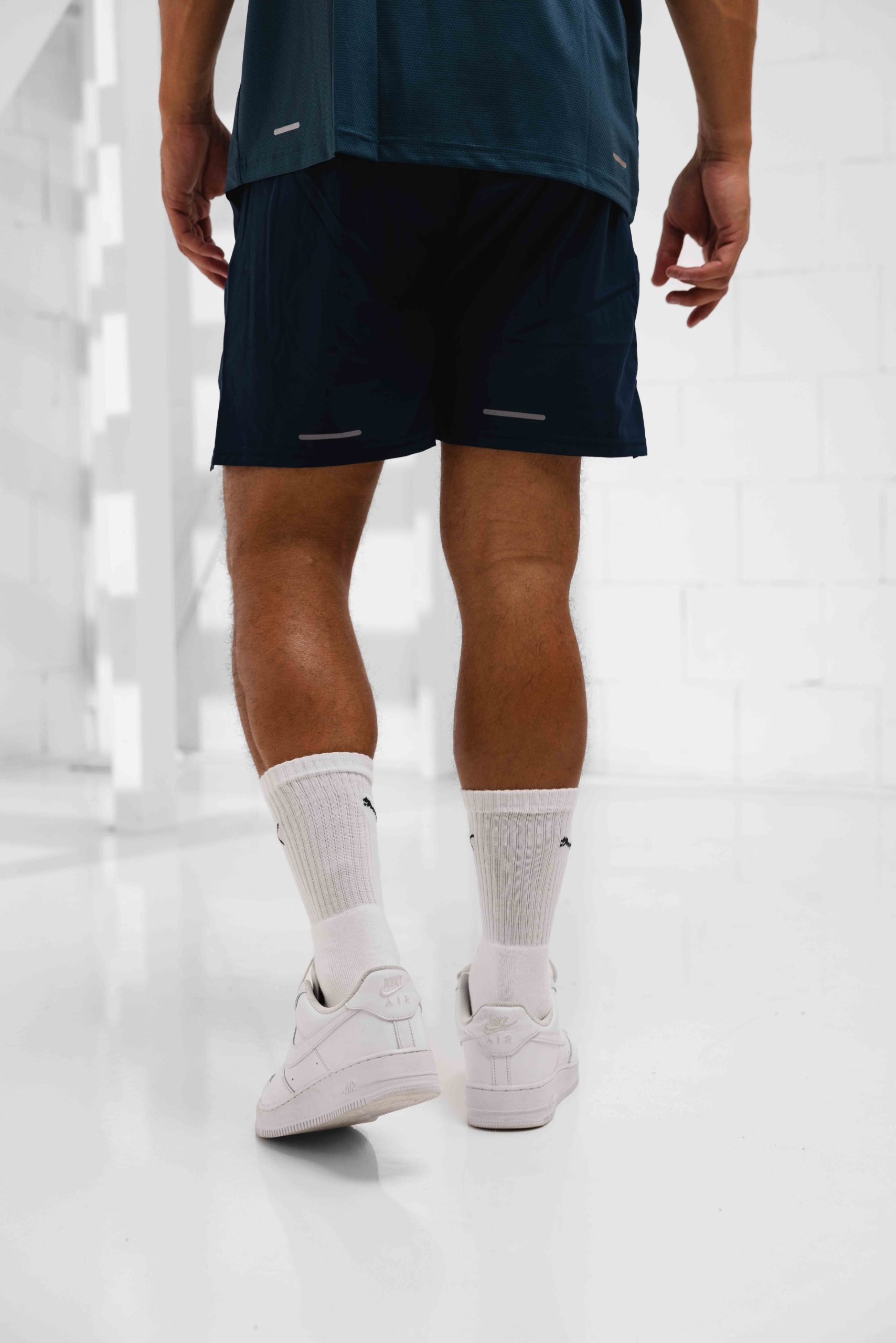 Malelions Padel Hexagon Shorts Heren Donkerblauw
