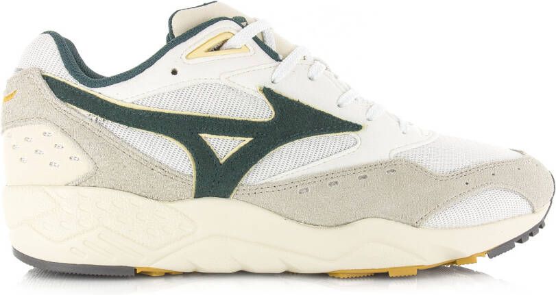 Mizuno Contender sneakers wit groen Suede Unisex