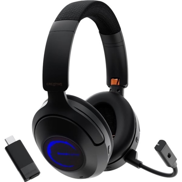 Creative - Sound Blaster GH7Super X-Fi® Wireless Over-ear Gaming Headphones with Bluetooth® LE Audio and Detachable Boom Mic