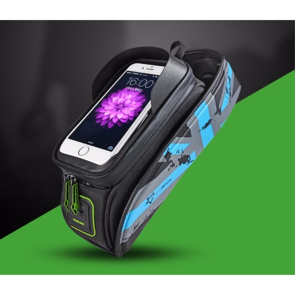 Stabile Universal Gravel Bike Velo Smartphone Tasche für den Fahrrad Rahmen (bis 6.5