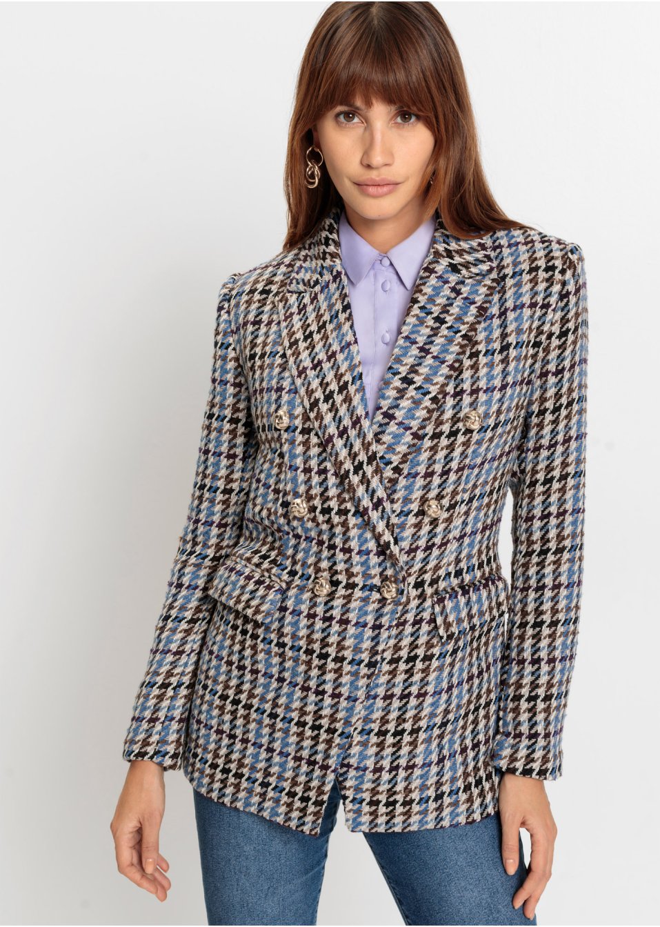 Blazer en tissu structuré