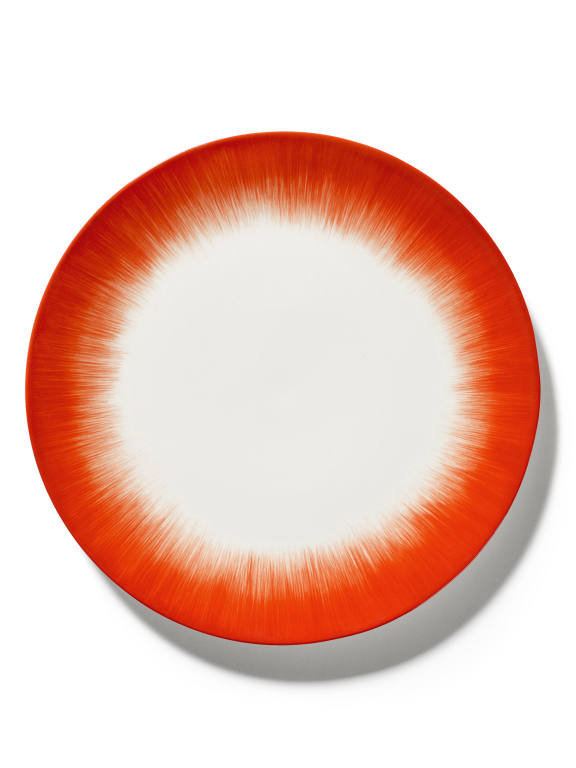 Serax Dé tableware by Ann Demeulemeester dinerbord Ø28 set van 2 White/Black 1