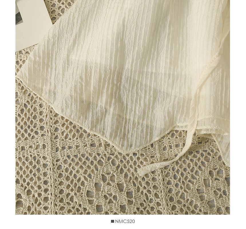 Lemongrass - Top met trekkoord en sjerp