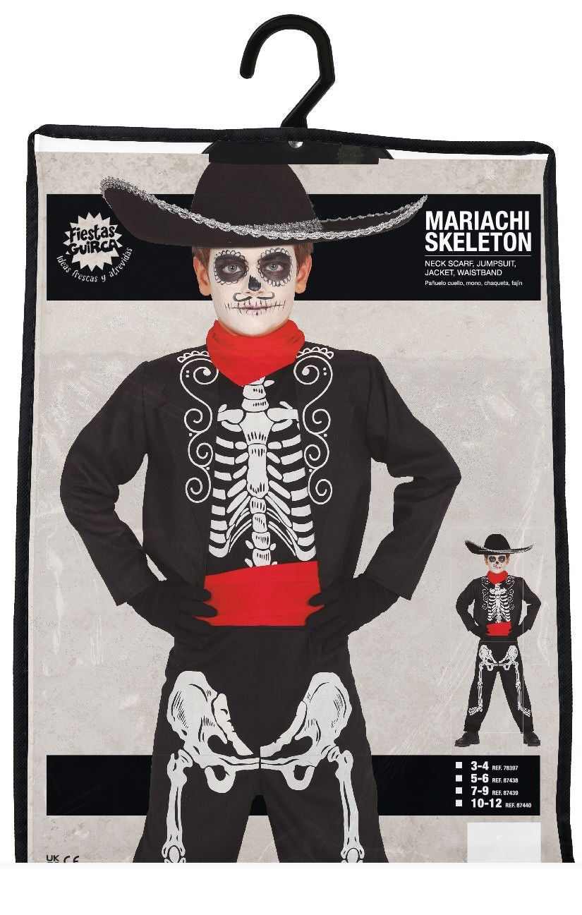 Cowboy skelet Halloween Kostuum Kind
