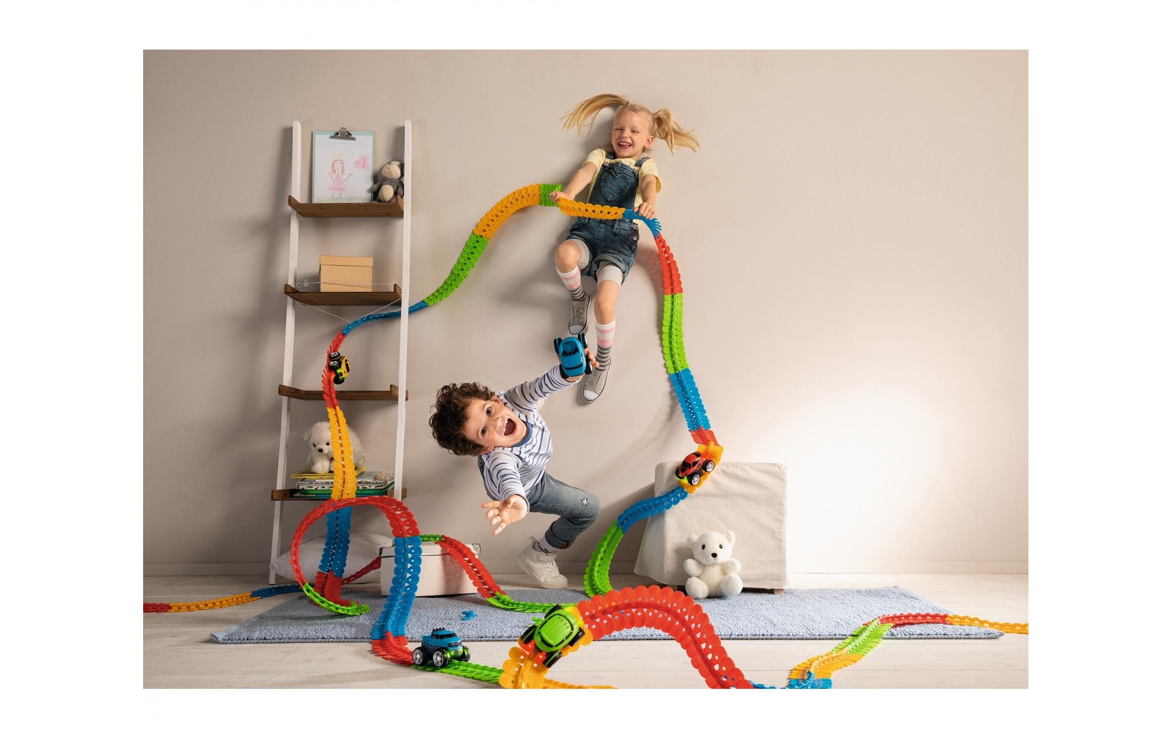 FleXtreme Discovery Starter-SetStarter-Set mit 184 Schienen-Teilen und einem Auto