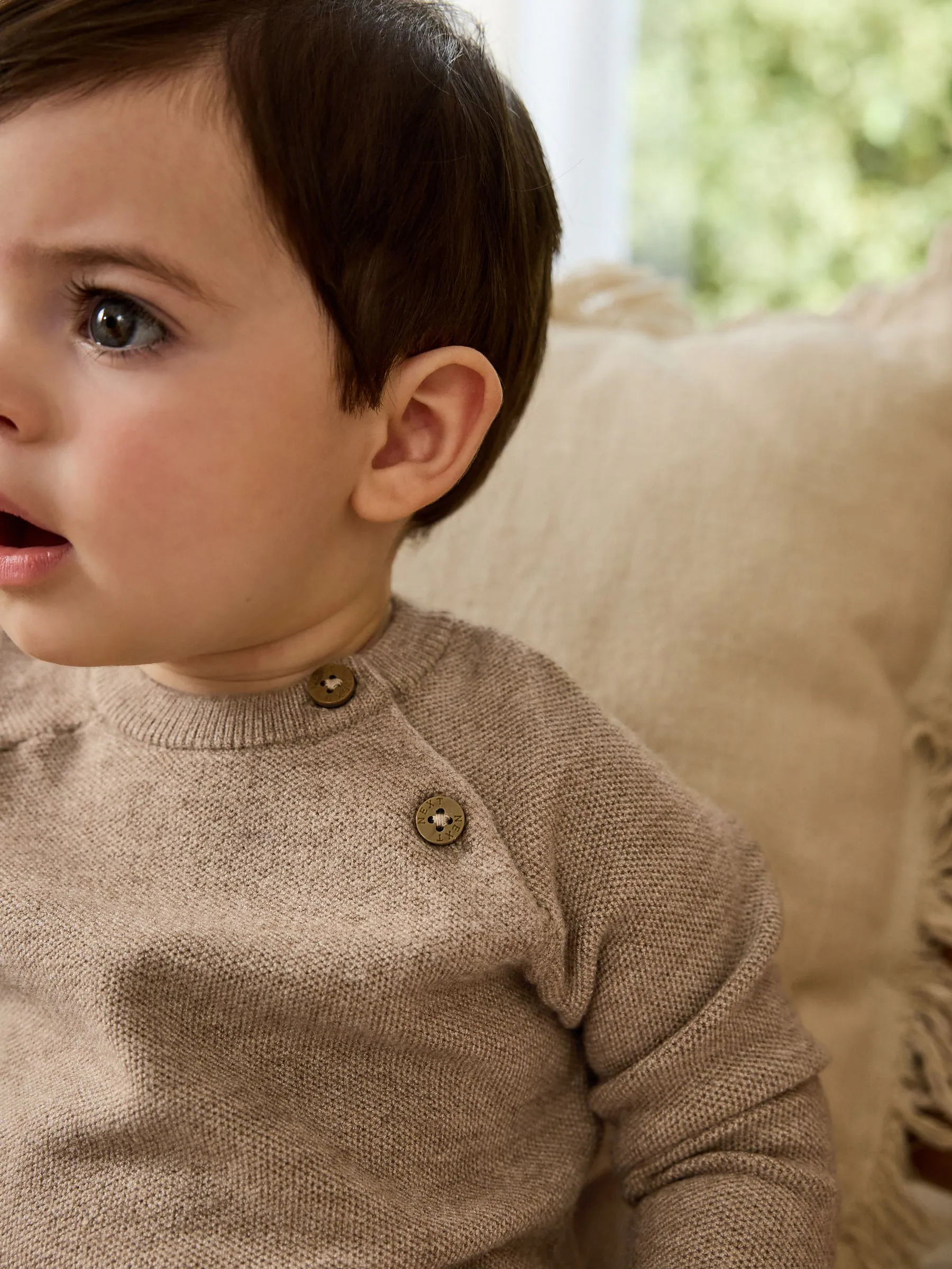 Neutraal - Babyset met gebreide trui en legging (0mnd-2jr)