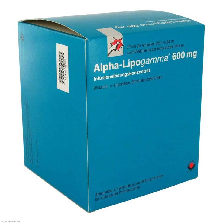 Alpha Lipogamma 600 Infusionslösung, 20X24 ml