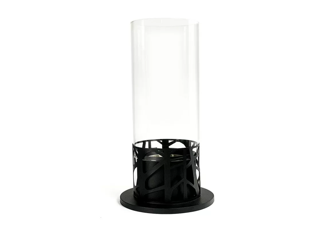 Cheminées bioéthanol à poser noires 20,3 x 20,3 xh 50 cm