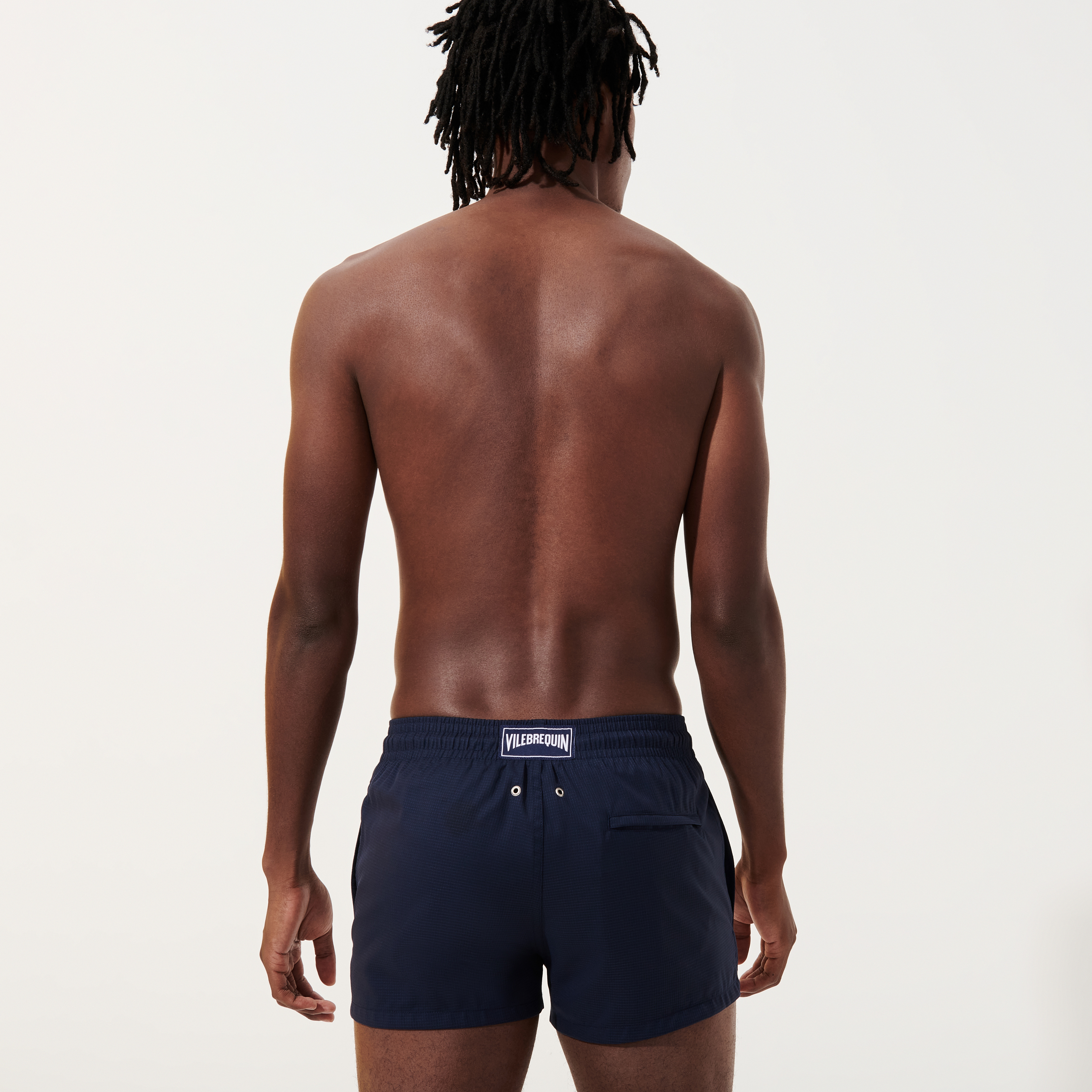 Maillot de Bain Homme en Laine Micro Carreaux - Vilebrequin x Woolmark | Site Vilebrequin | MLTH2L26