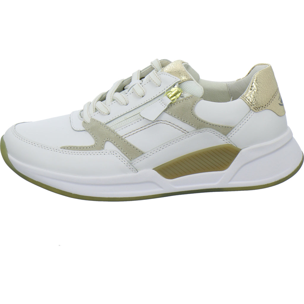 Gabor Comfort Sneaker Damen Rolling Soft Weiß-kombi