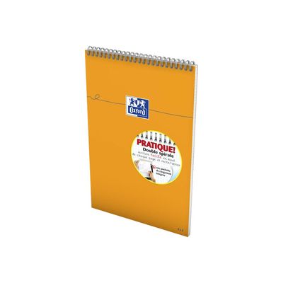 Oxford - Bloc notes - A4 + - 160 pages - petits carreaux - 80G - orange