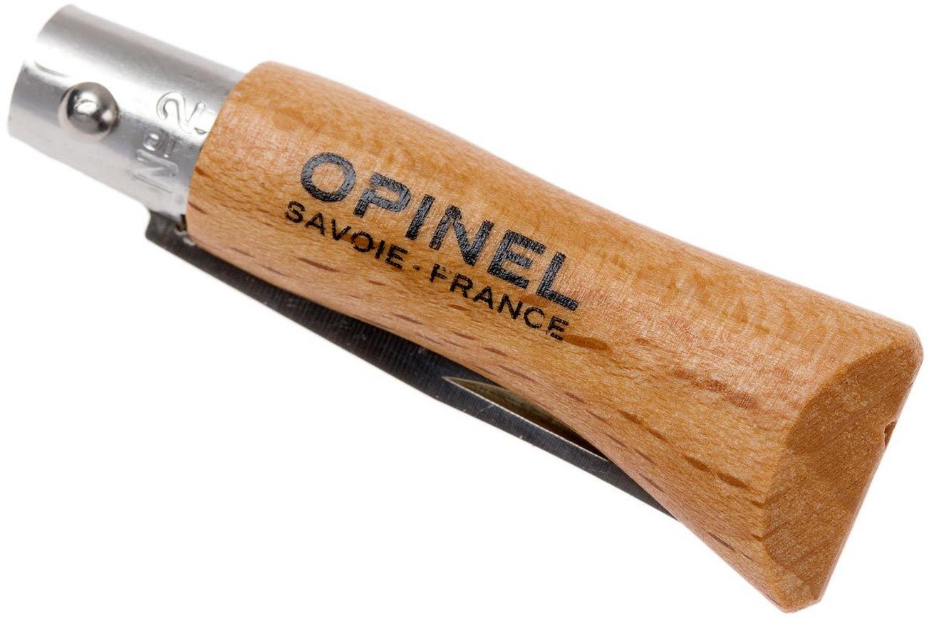 Opinel zakmes No. 2 Classic, RVS, lemmetlengte 3,5 cm