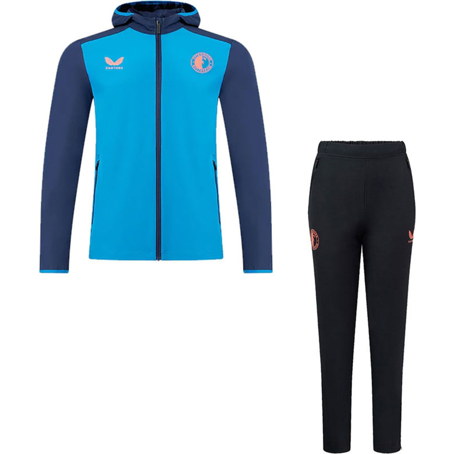 Castore Feyenoord Travel Hooded Trainingspak Kids