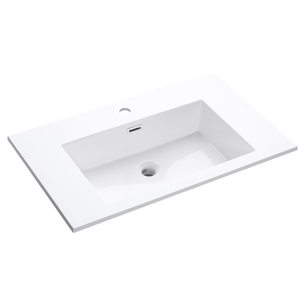 Differnz Industrial wastafel 75cm kunstmarmer