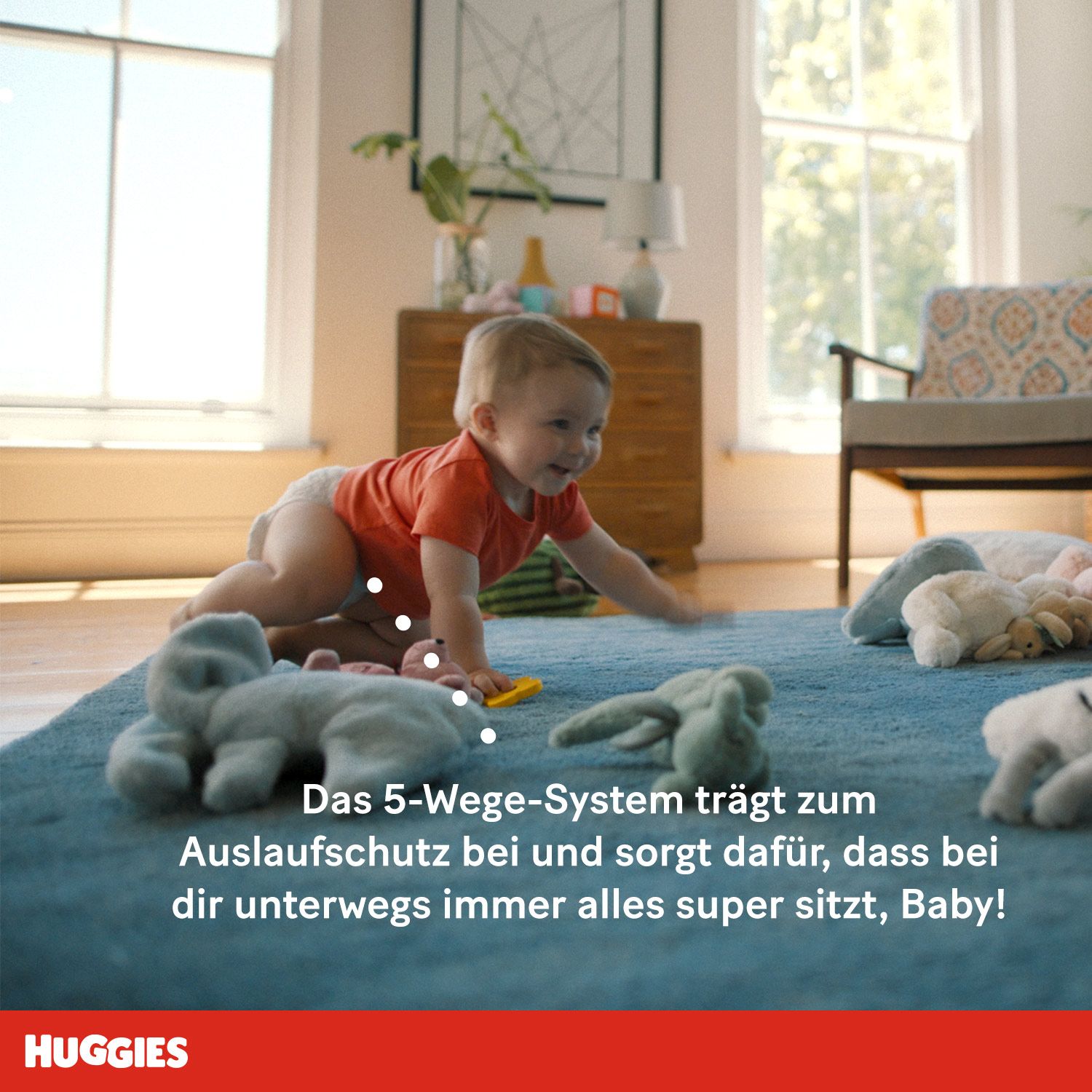 Huggies Ultra Comfort Babywindeln Windeln Größe 3 (4-9 kg) Monatsbox