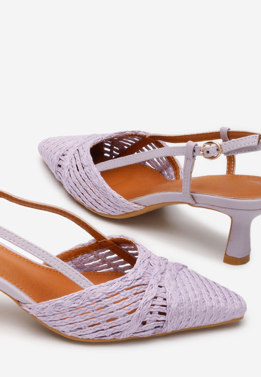 Chaussures slingback lilas Veratia
