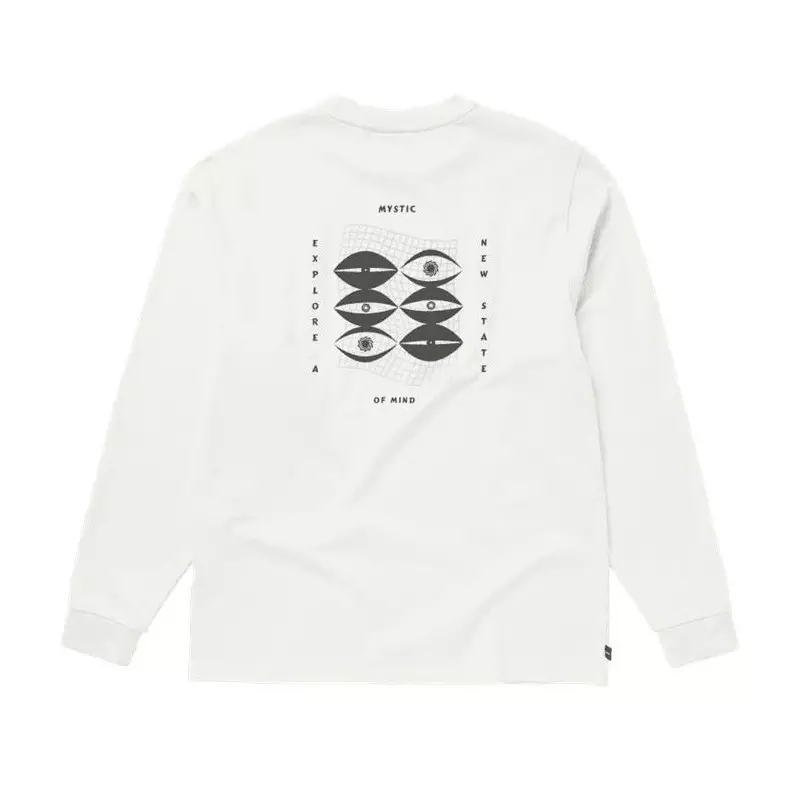 Tee shirt MYSTIC Tresspass L/S Tee Off White