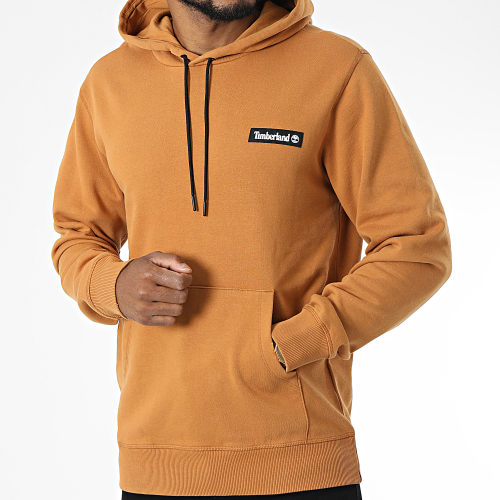Sweat Capuche Badge A6CB6 Camel