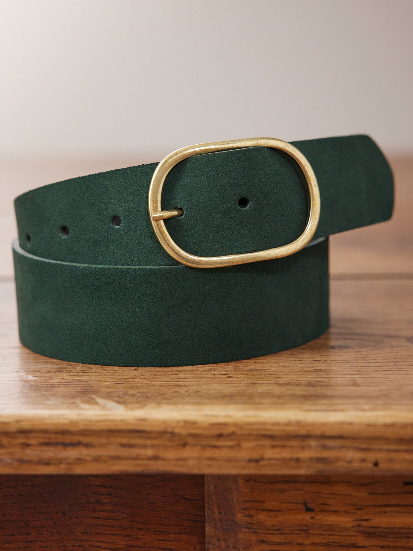 Ceinture cuir suédé femme