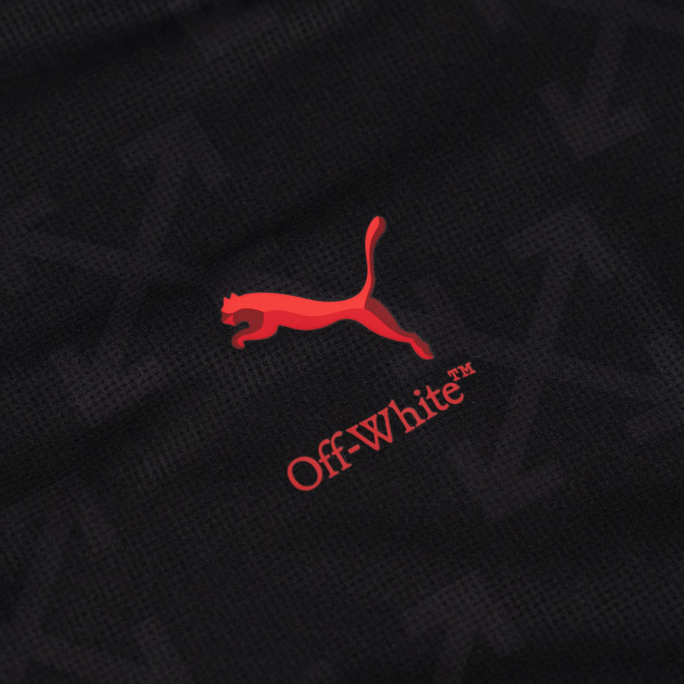 PUMA AC Milan X Off-White Pre-Match Trainingsshirt 2024-2025 Zwart Rood