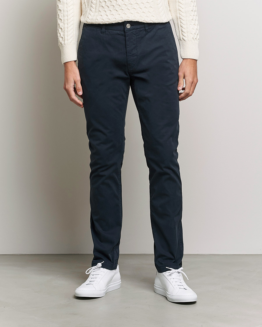 NN07 Marco Slim Fit Stretch Chinos Navy Blue