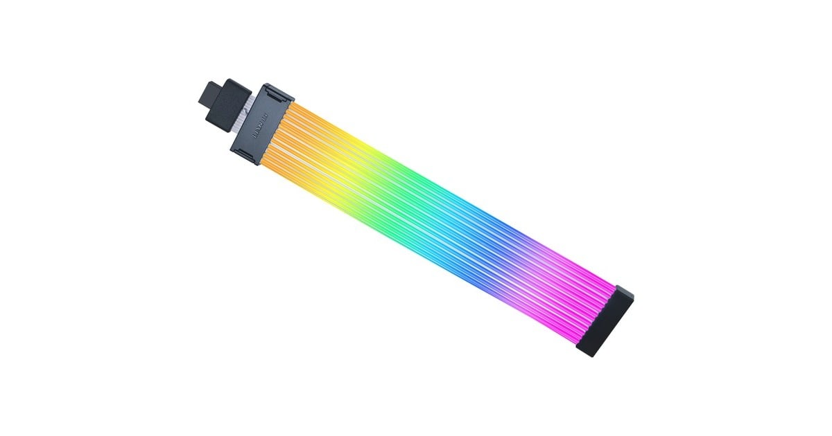 Lian LiStrimer Wireless PW16-121W - 12V-2x6 Wide GPU verlengkabel  (0,34 meter, RGB leds)