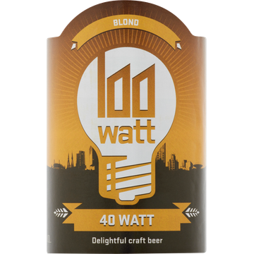 100 Watt - Blond 40 Watt - Fles - 330ML