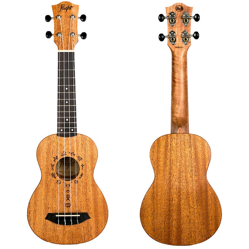 Flight Designer Series DUS371 Mahogany sopraan ukelele met gigbag