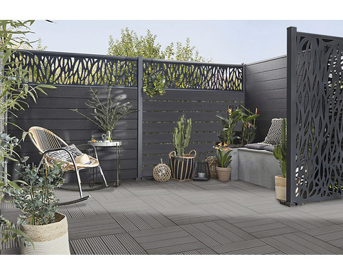 Konsta WPC afstandhouders voor blinde look, 6 stuks, aluminium