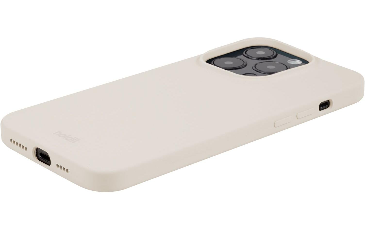 Back Cover Silicone iPhone 14 Pro BeigeModerne Handyhülle aus ultradünnem und griffigem Silikon für das Apple iPhone 14 Pro