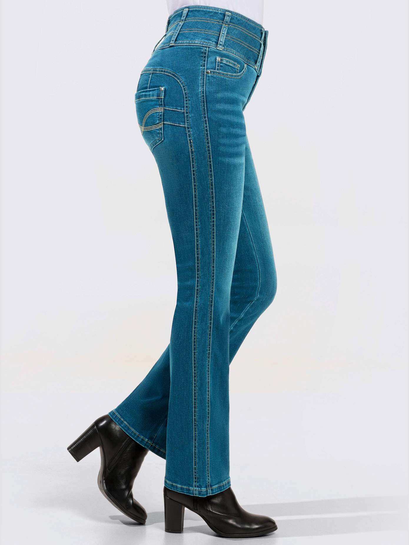 Jean 5 poches mélange de lyocell et de viscose de qualité