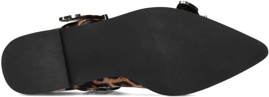 POSH by Poelman Gulia loafers met panterprint cognac