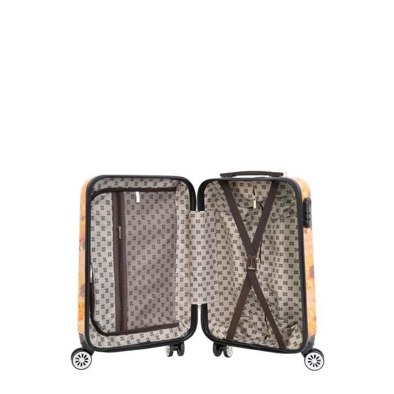 Valise cabine rigide 36820A 55 cm Tournesols