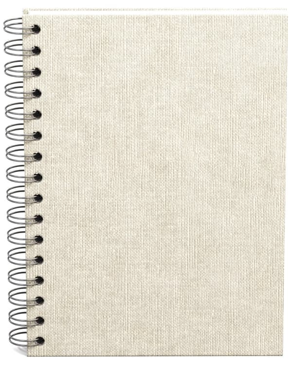 Notatbok A5 Ulinjert Linen 90 Sider Bigso Box of Sweden
