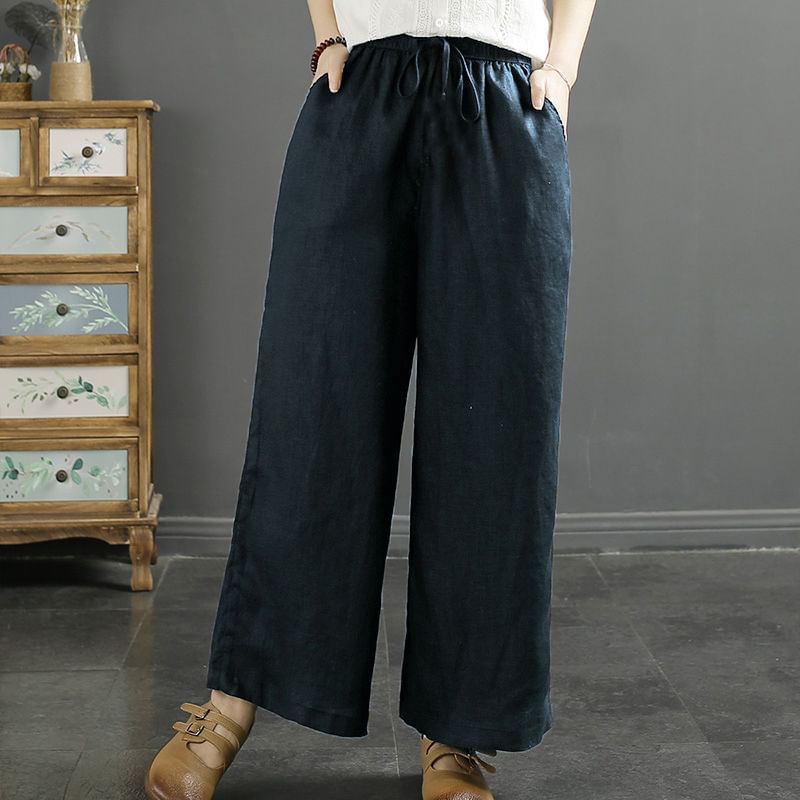 INEN - High Rise Plain Wide Leg Broek