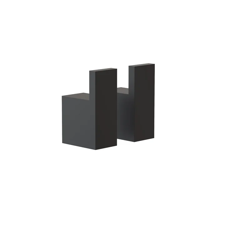 Frost - Quadra Wandhaken 8, schwarz (2er-Set)