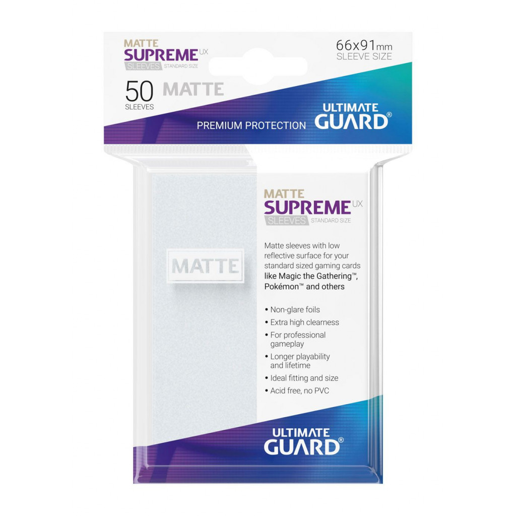 50 Supreme UX Matte Sleeves Standard Size