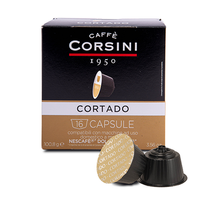 80 Capsules Nescafe® Dolce Gusto® compatibles Gran Riserva Cortado - CAFFE CORSINI